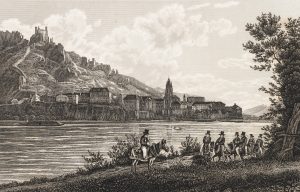 Flusslandschaft mit Burg
