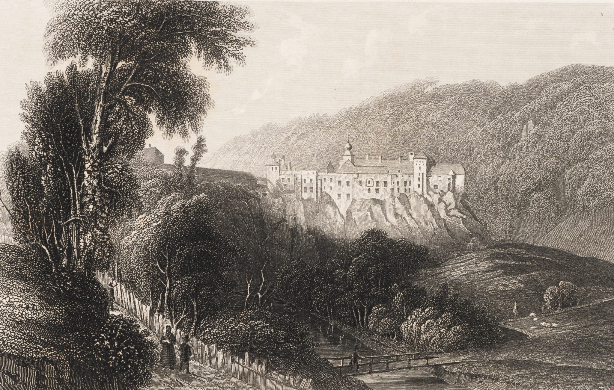 Schloss auf Hügel