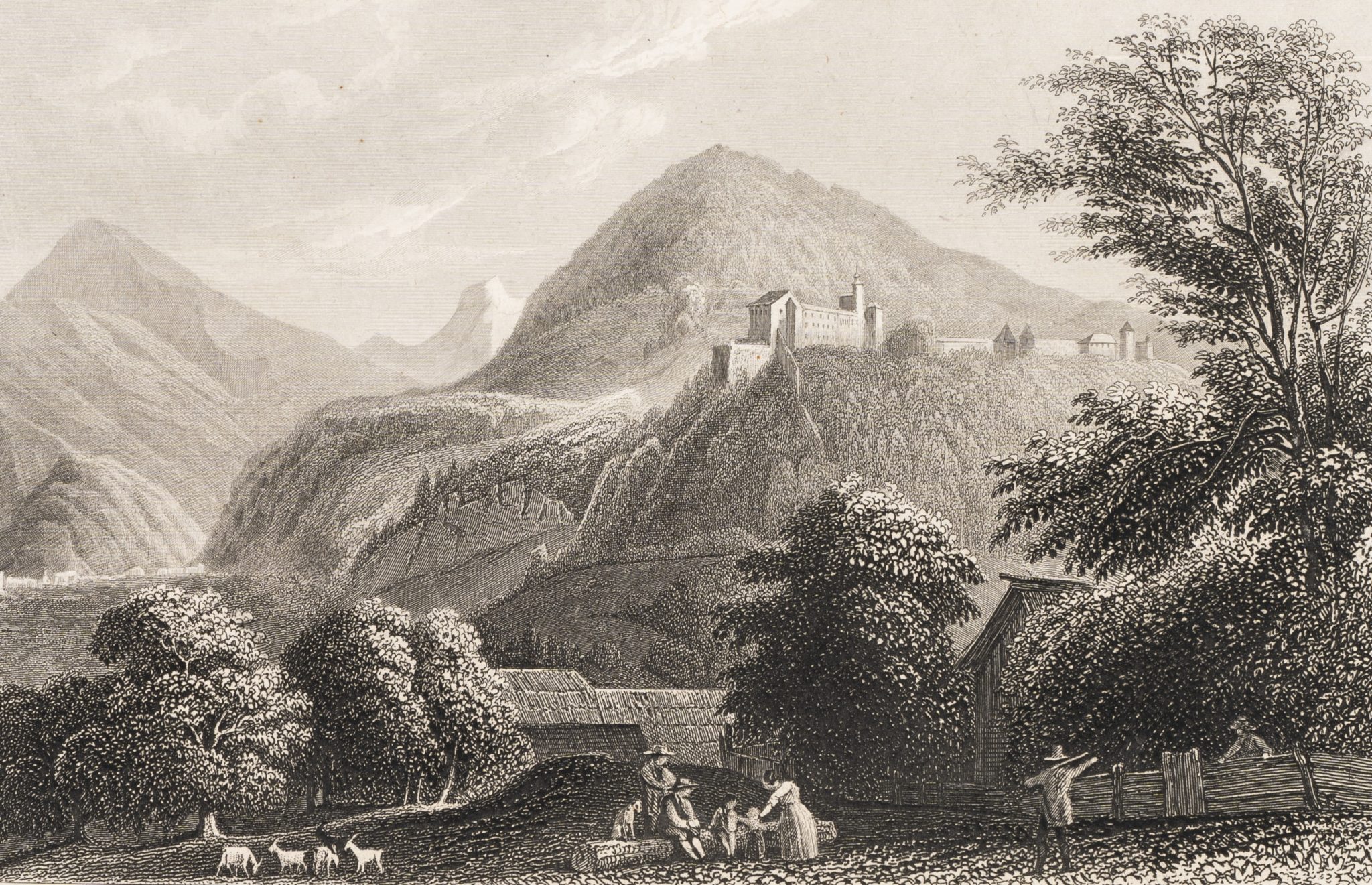 Schloss auf dem Hügel