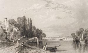 Fischer bei Walton Brücke