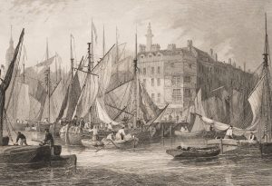 Hafenszene in Billingsgate