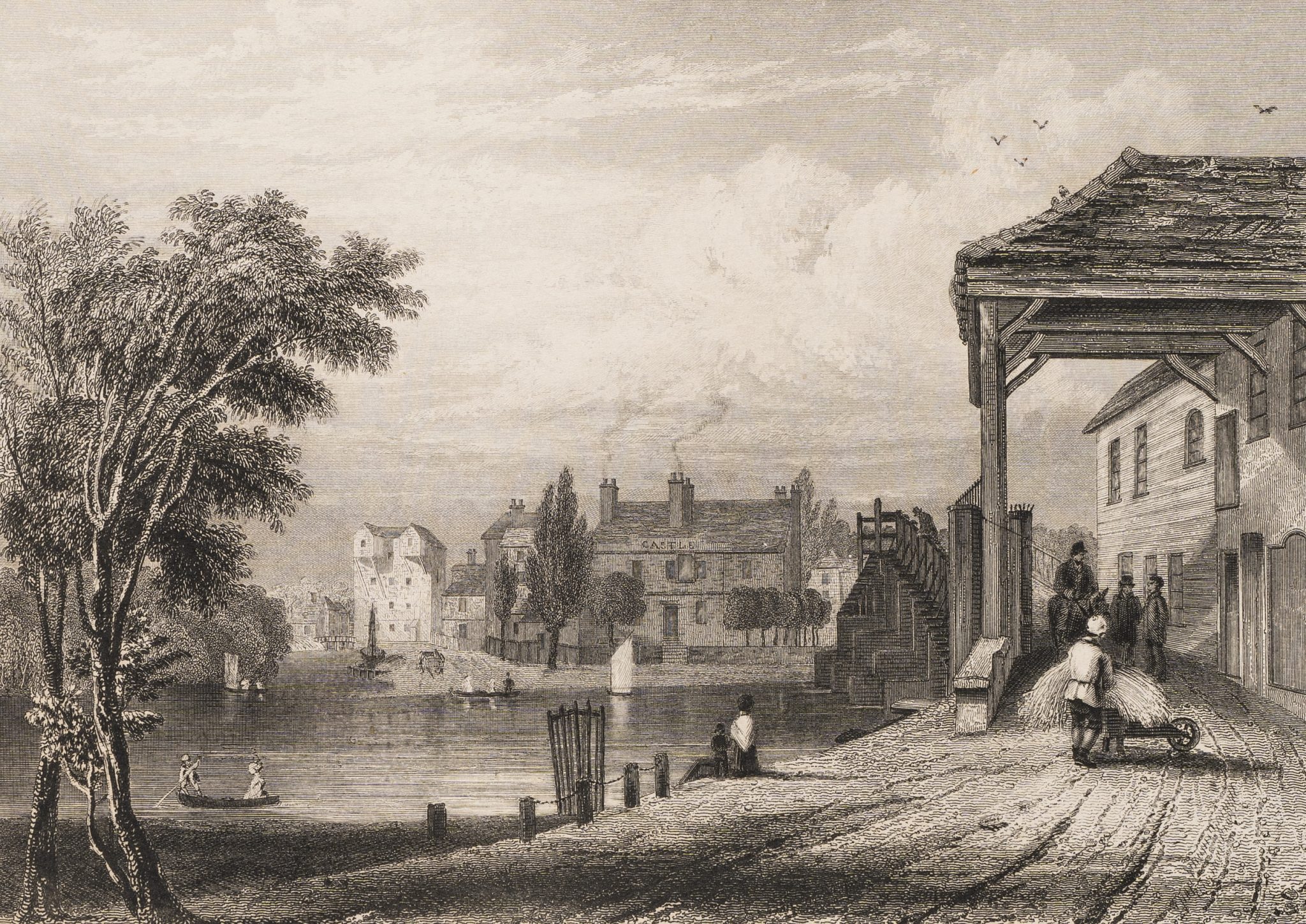 Hampton Court Flussszene