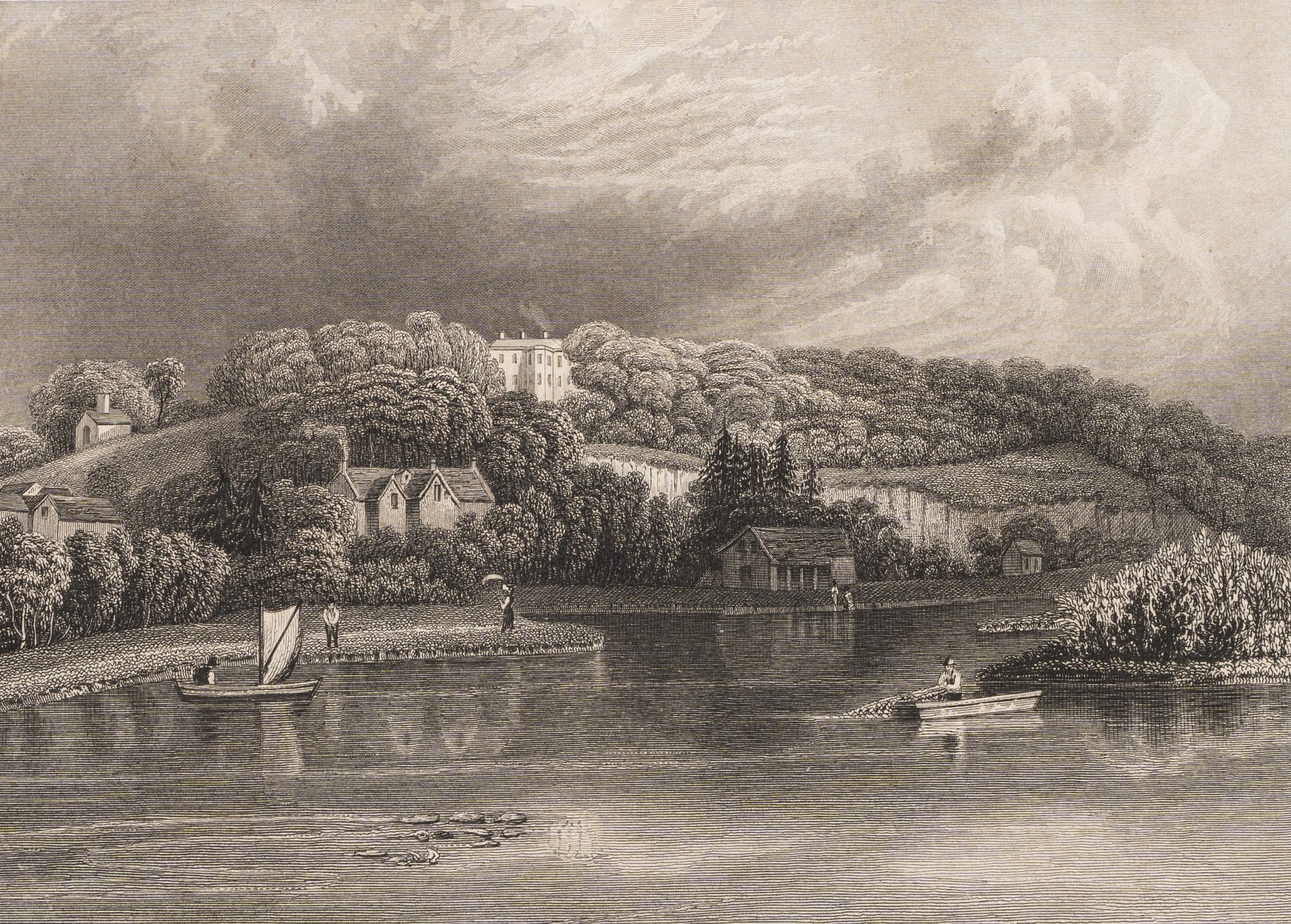 Idyllische Flusslandschaft