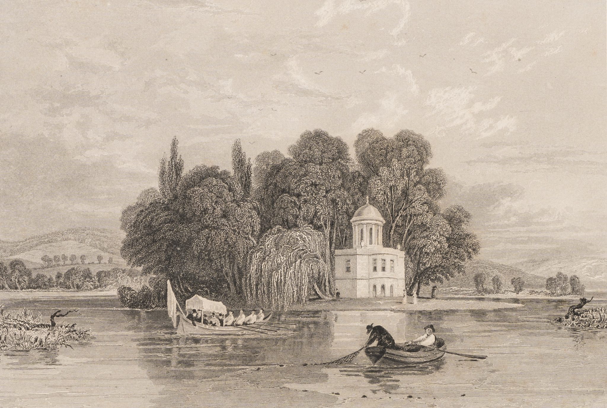 Pavillon am Fluss