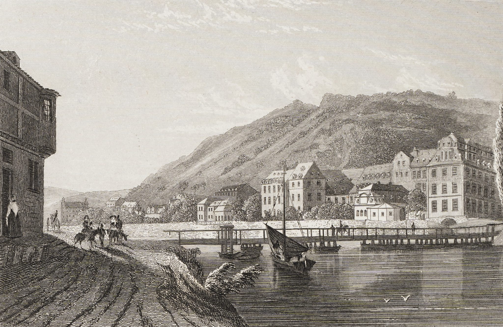 Rheinlandschaft mit Bad Ems