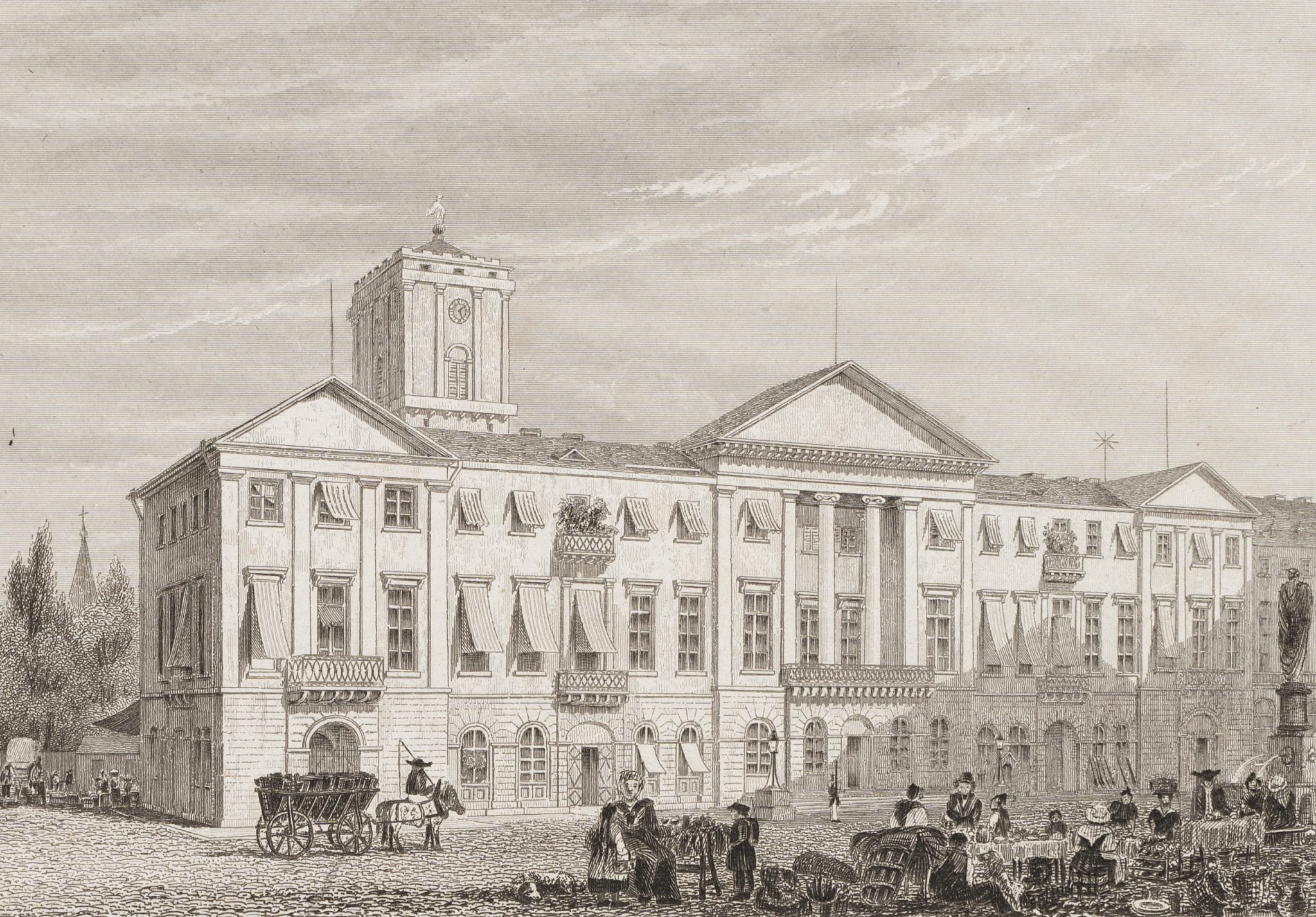 Ansicht des Rathaus in Karlsruhe