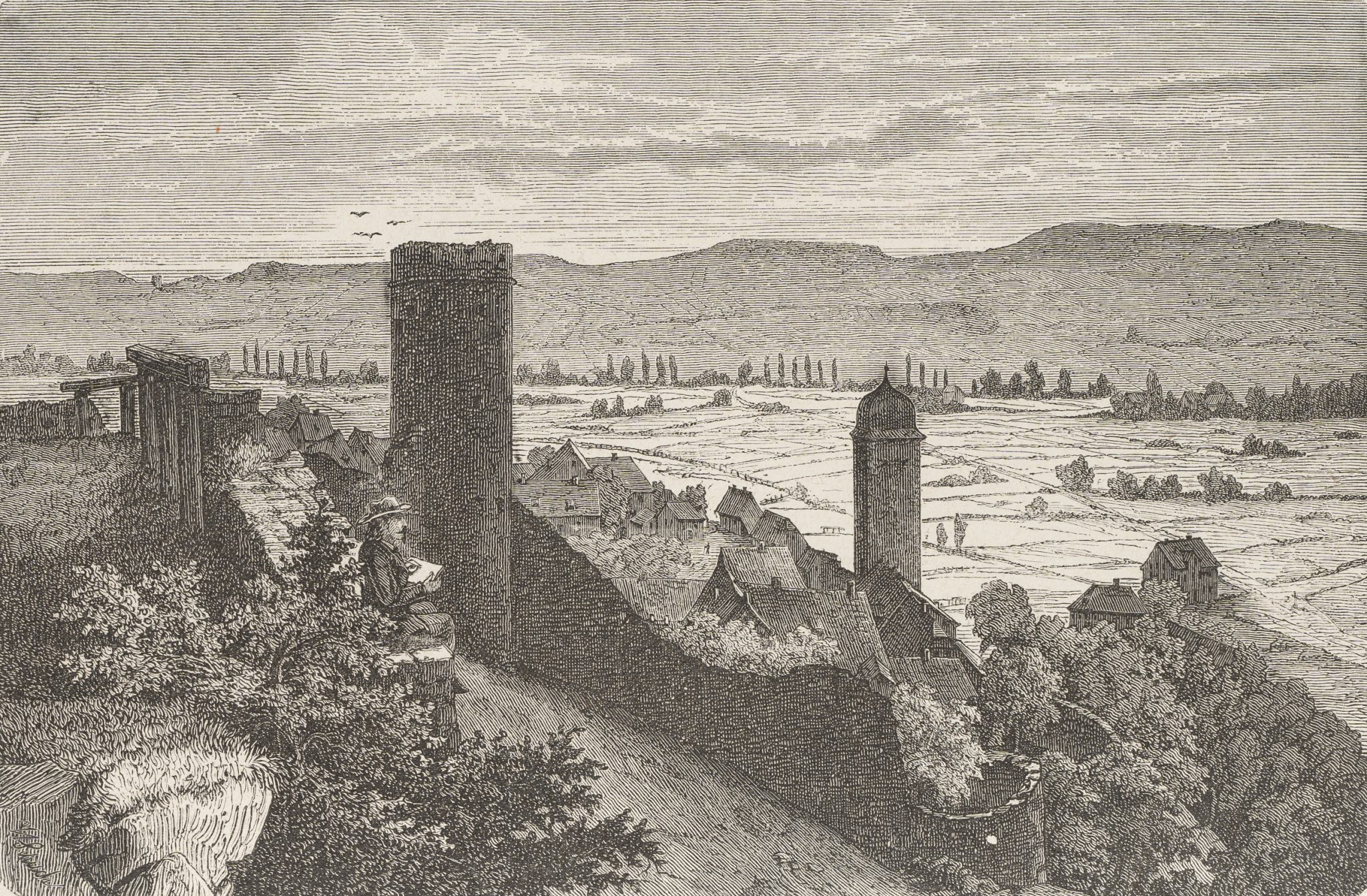 Maler bei Burgkirchhof in Warburg