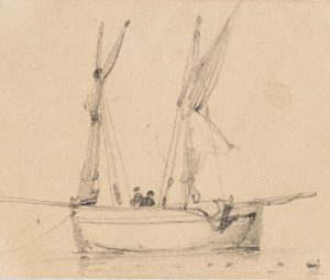 Segelboot mit Fischern