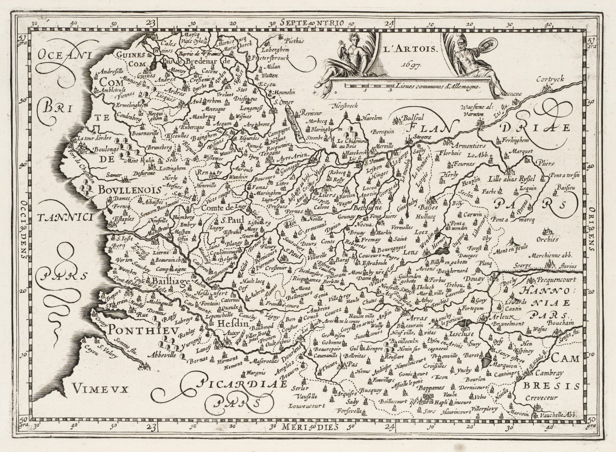 Landkarte von Artois
