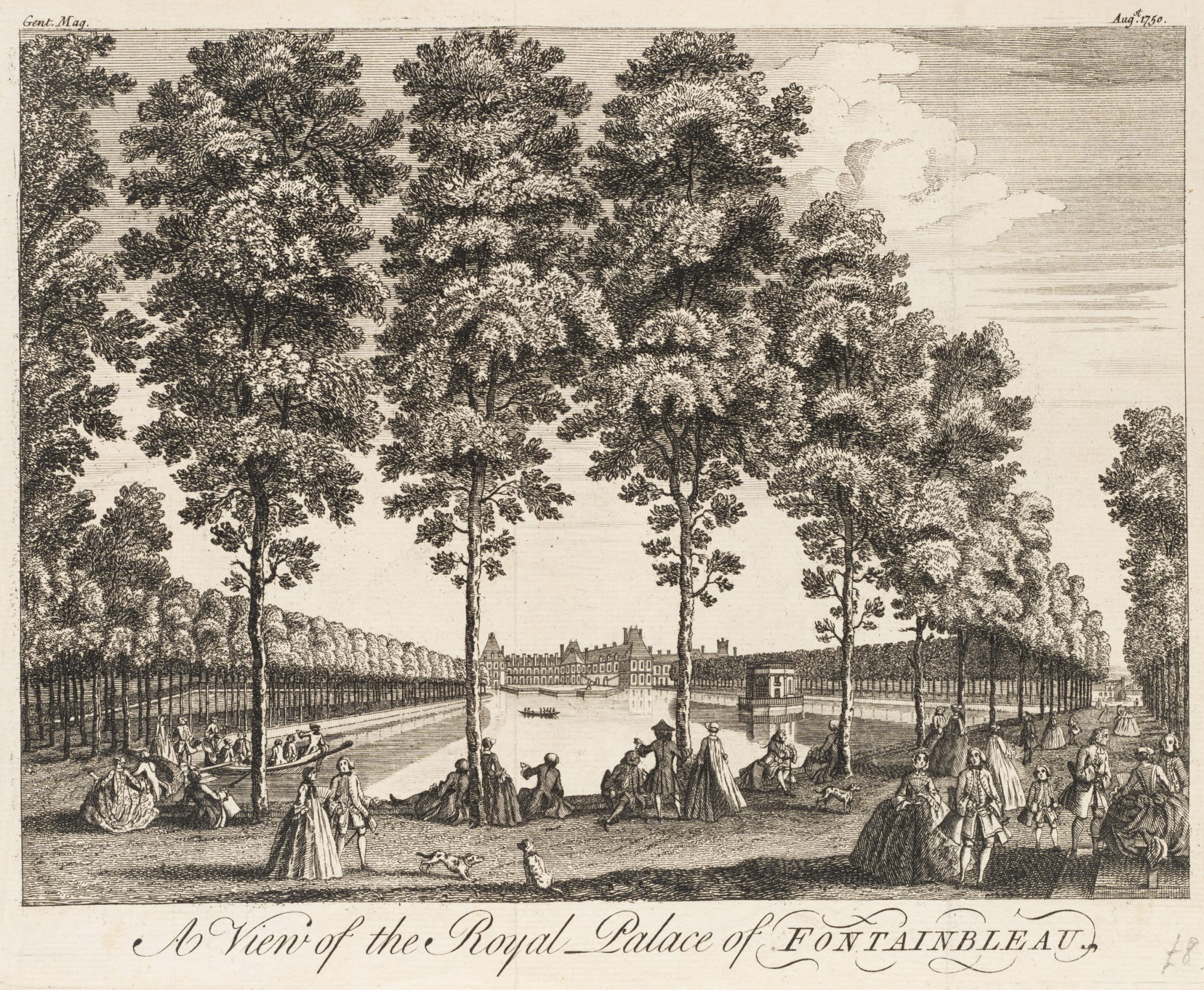 Höfisches Treiben im Park von Fontainebleau