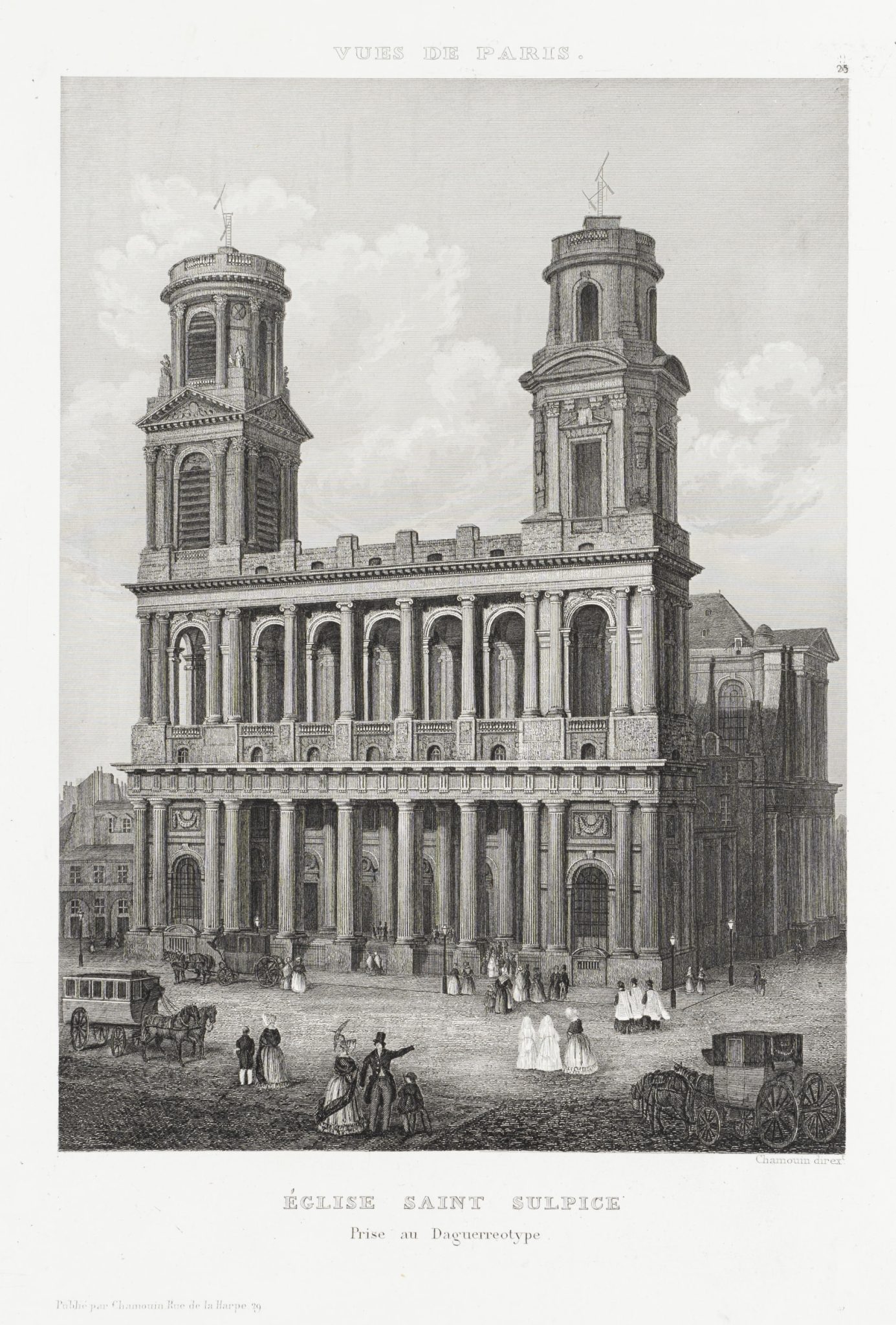 Ansicht der Eglise Saint Sulpice