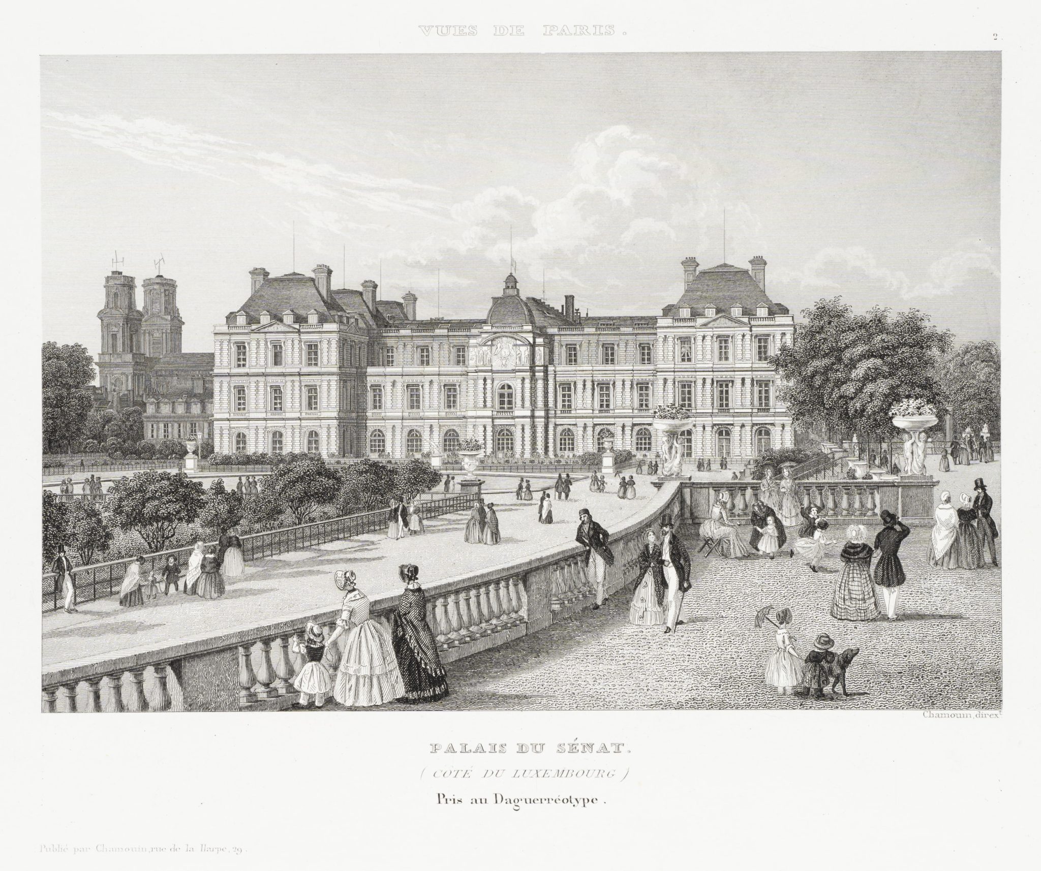 Blick auf den Palais du Luxembourg, Renaissancebauwerk, Paris