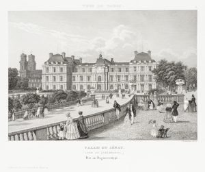 Blick auf den Palais du Luxembourg, Renaissancebauwerk, Paris