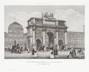 Ansicht vom Arc de Triomphe, Monument historique