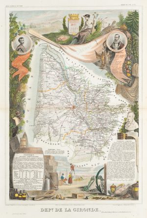 Karte von Gironde