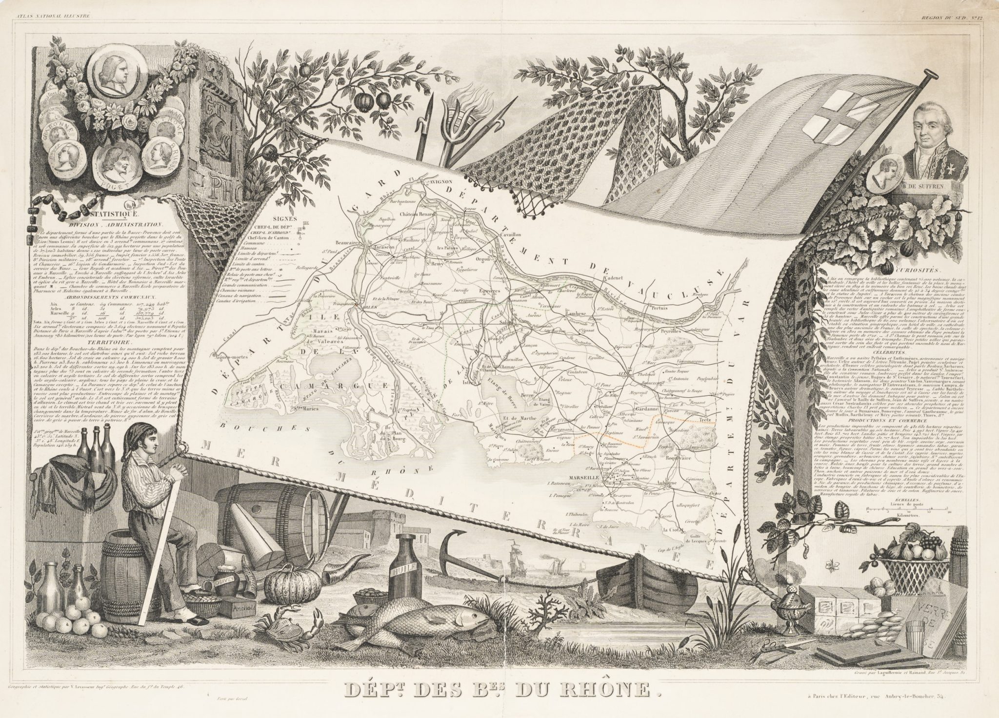 Karte von Bes Du Rhone