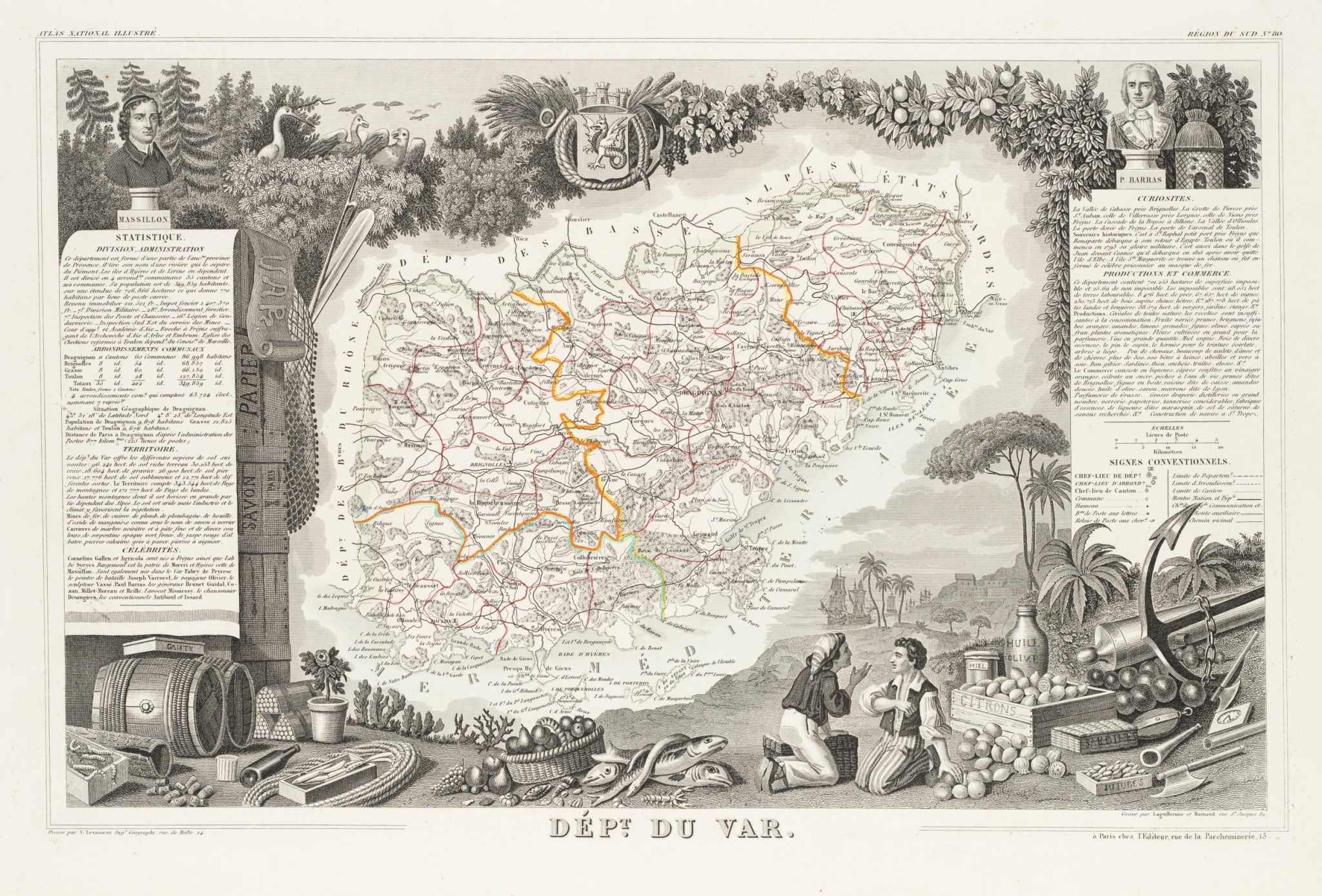 Karte Département du Var