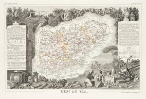 Karte Département du Var
