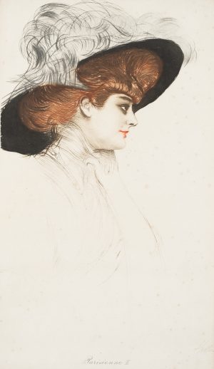 Elegante Pariserin mit Hut