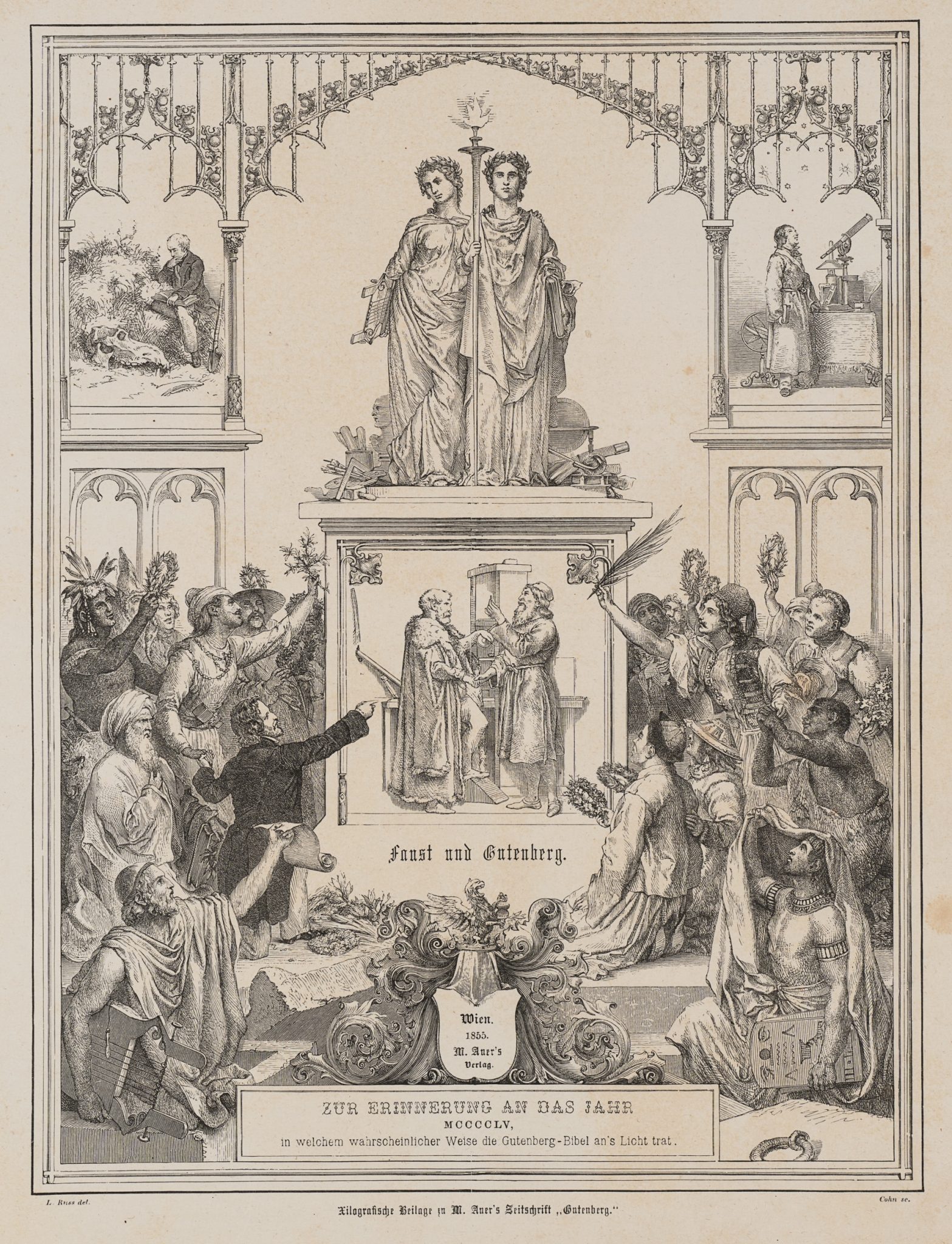 Erinnerung an Fust und Gutenberg