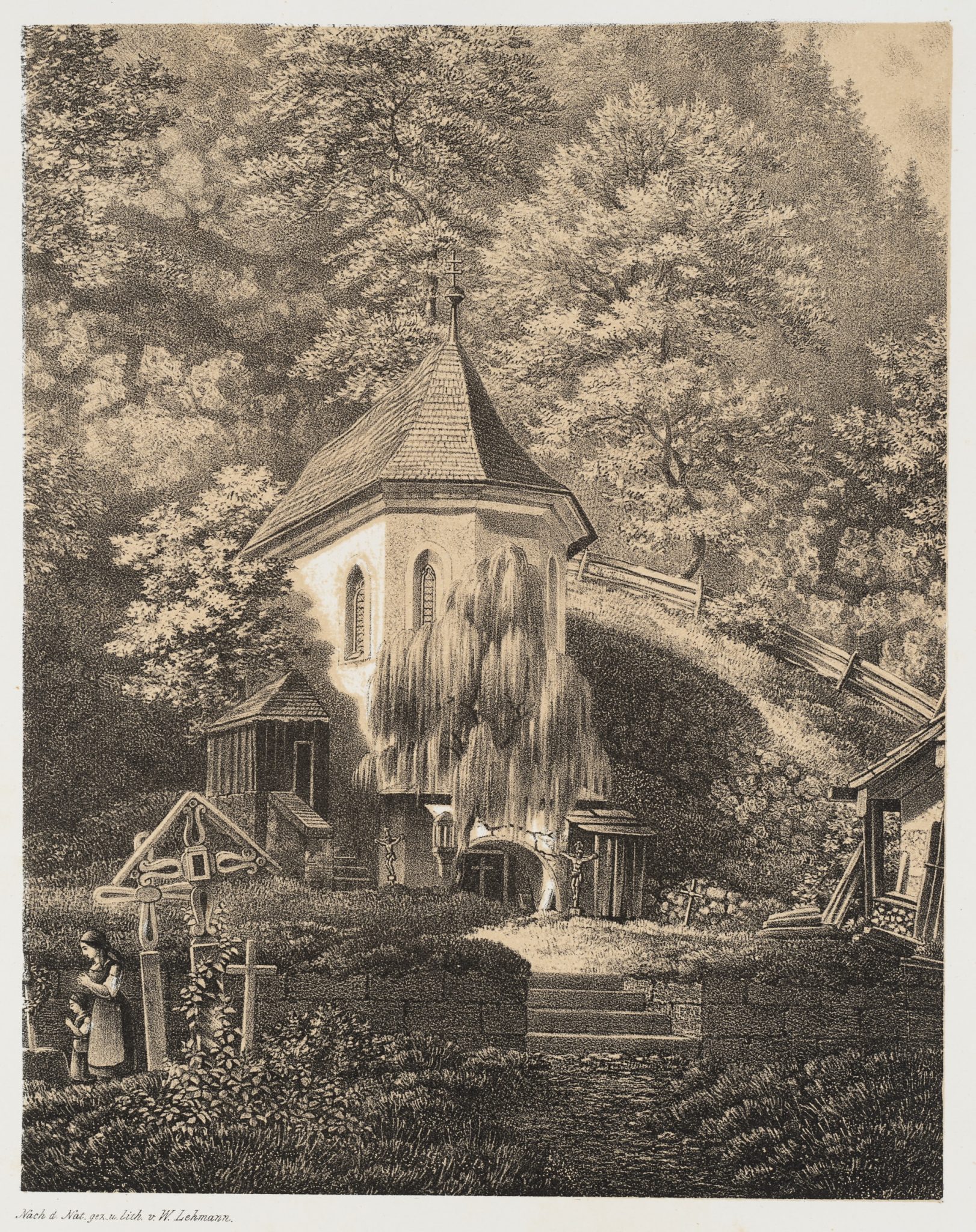 Kapelle auf dem Friedhof Hallstatt