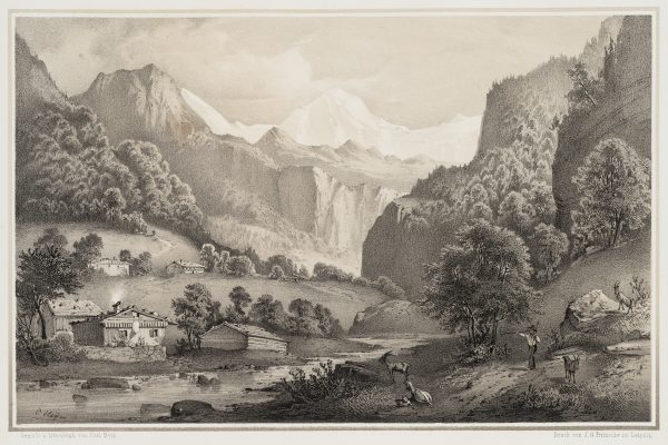 Aus der Sammlung „Alpenglühen": Lauterbrunnental, Schweizer Alpen