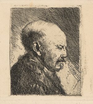 Männerkopf nach Rembrandt