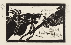 Brief an Klaus Eberlein. Pferdekopf und Pistole