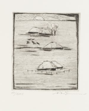 Landschaft mit hohem Horizont