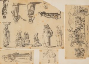 Figurenstudie. Italienische Landleute