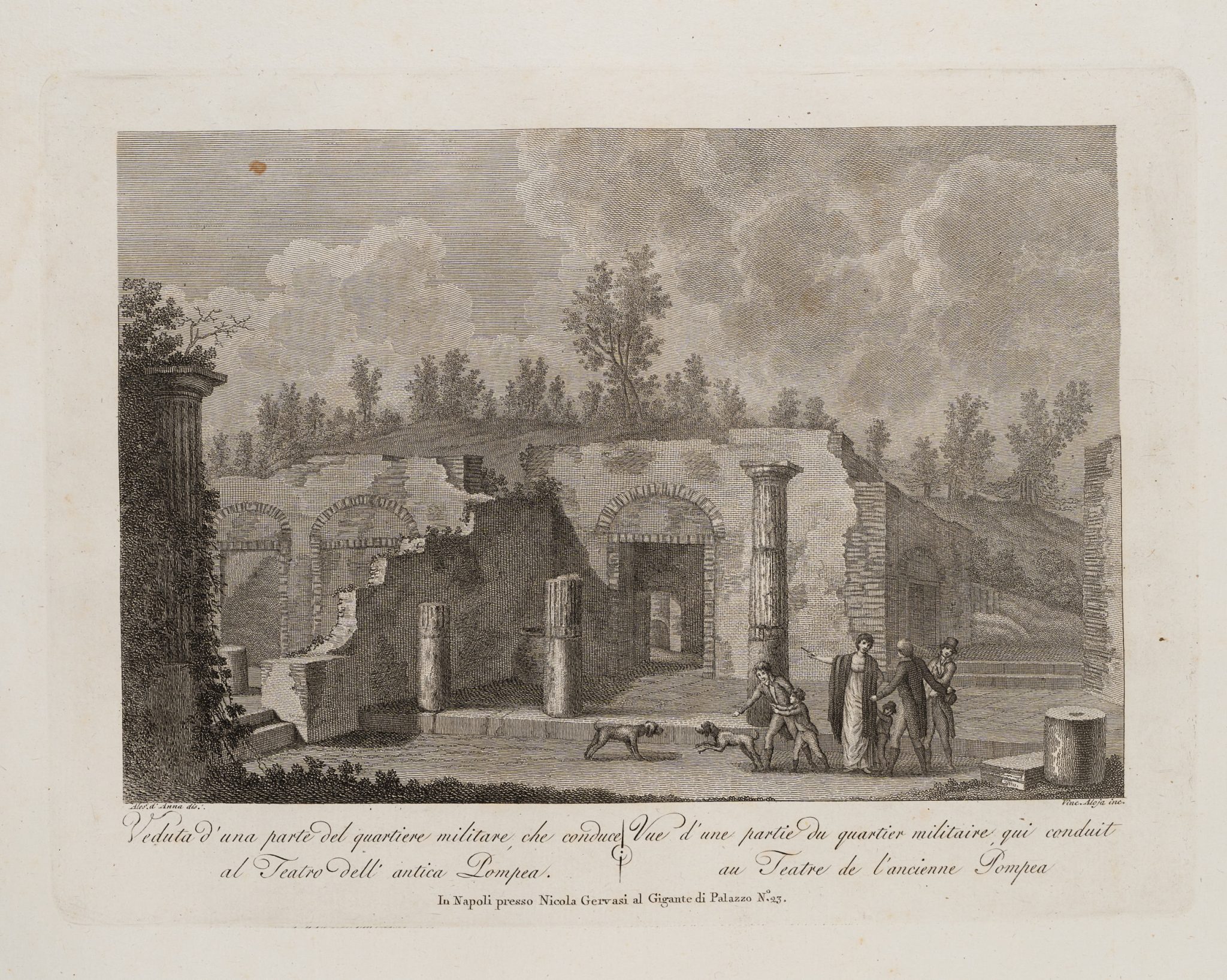Theater im alten Pompeji