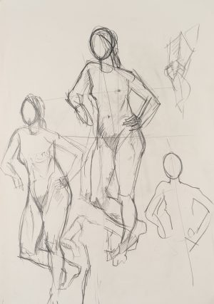 Figurenskizzen. Weibliche Akt-Variationen