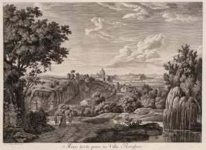 Rom, Blick aus Park der Villa Borghese