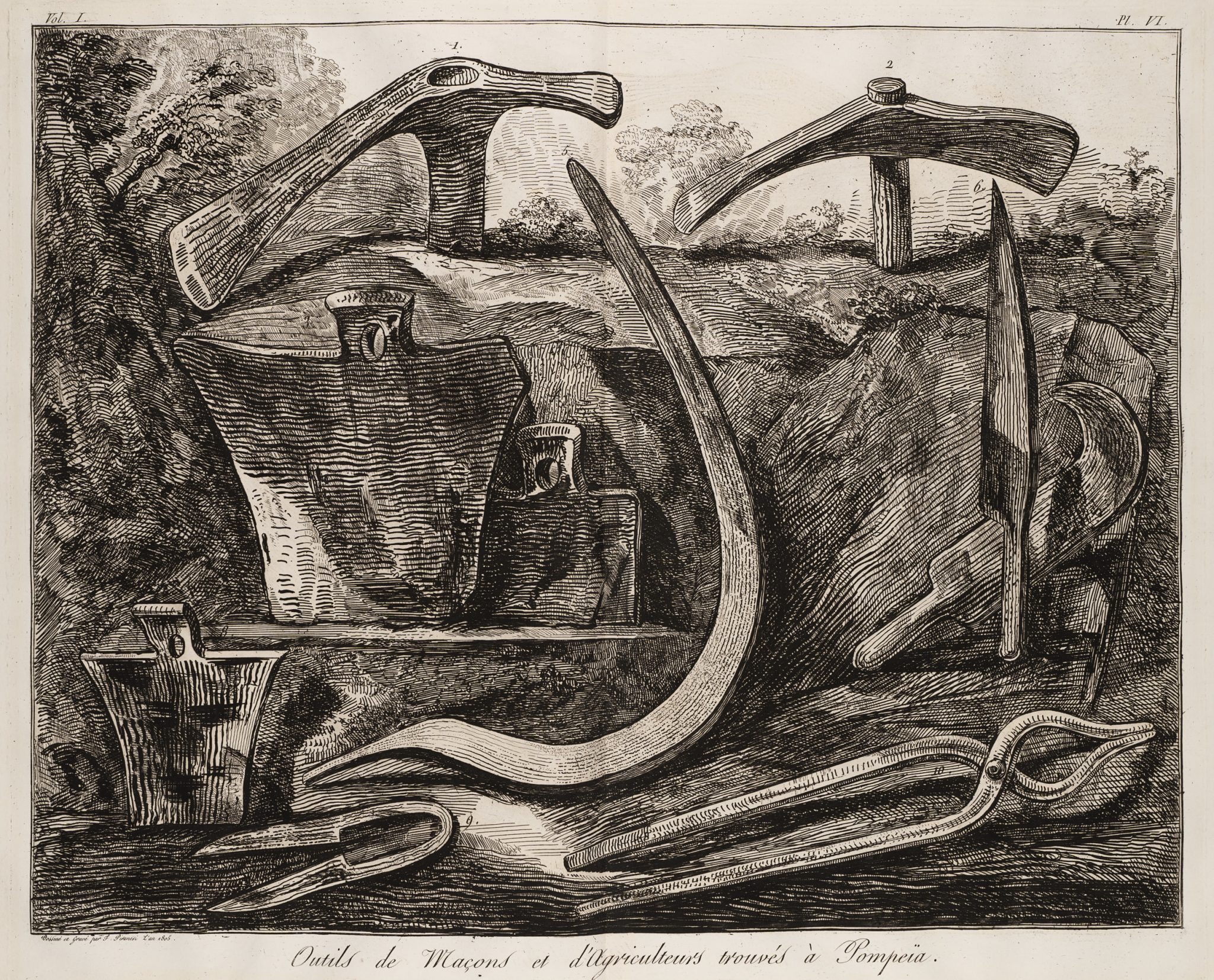 Ackerwerkzeuge aus Pompeji