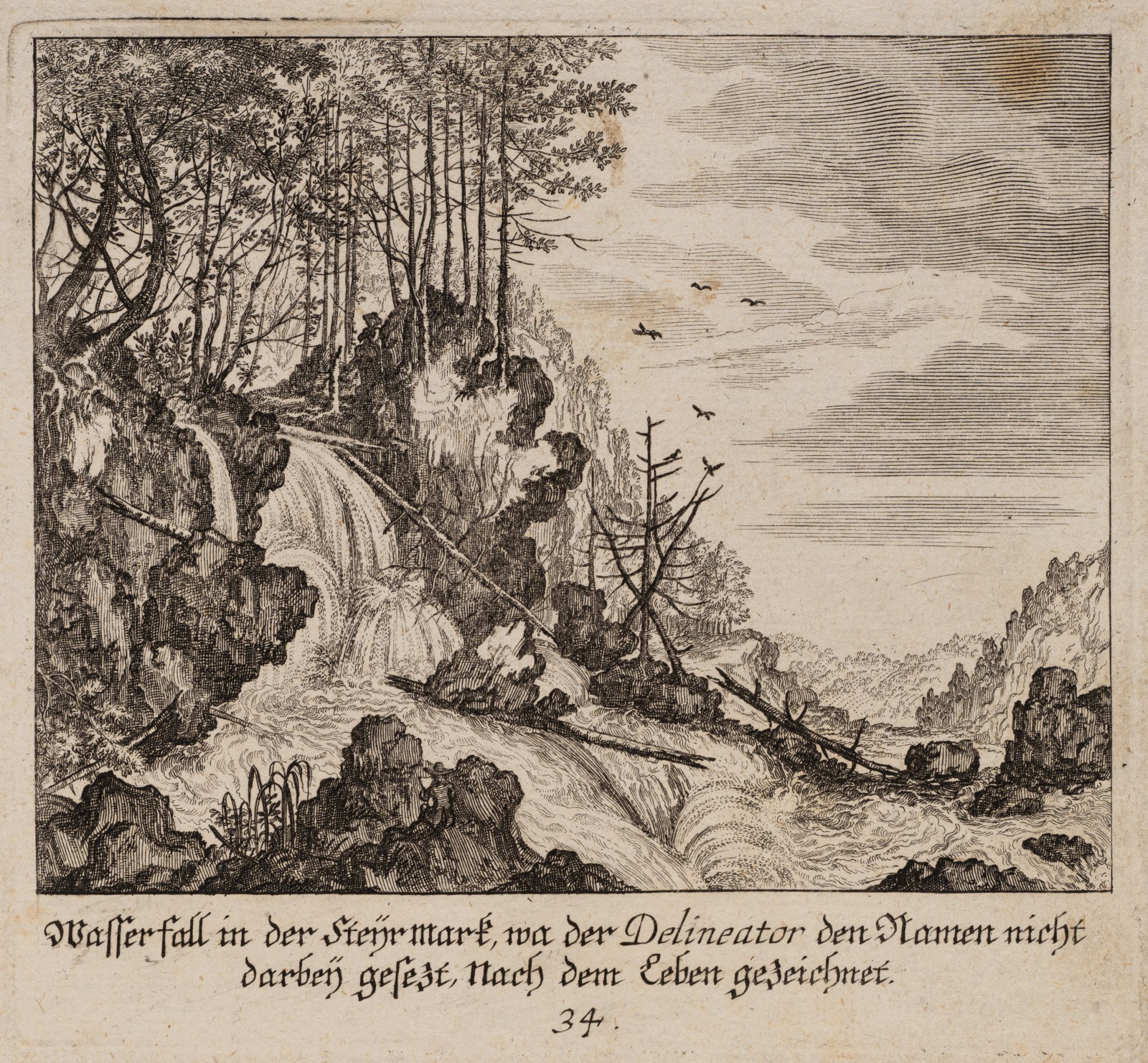 Wasserfall in der Steiermark. Alpen