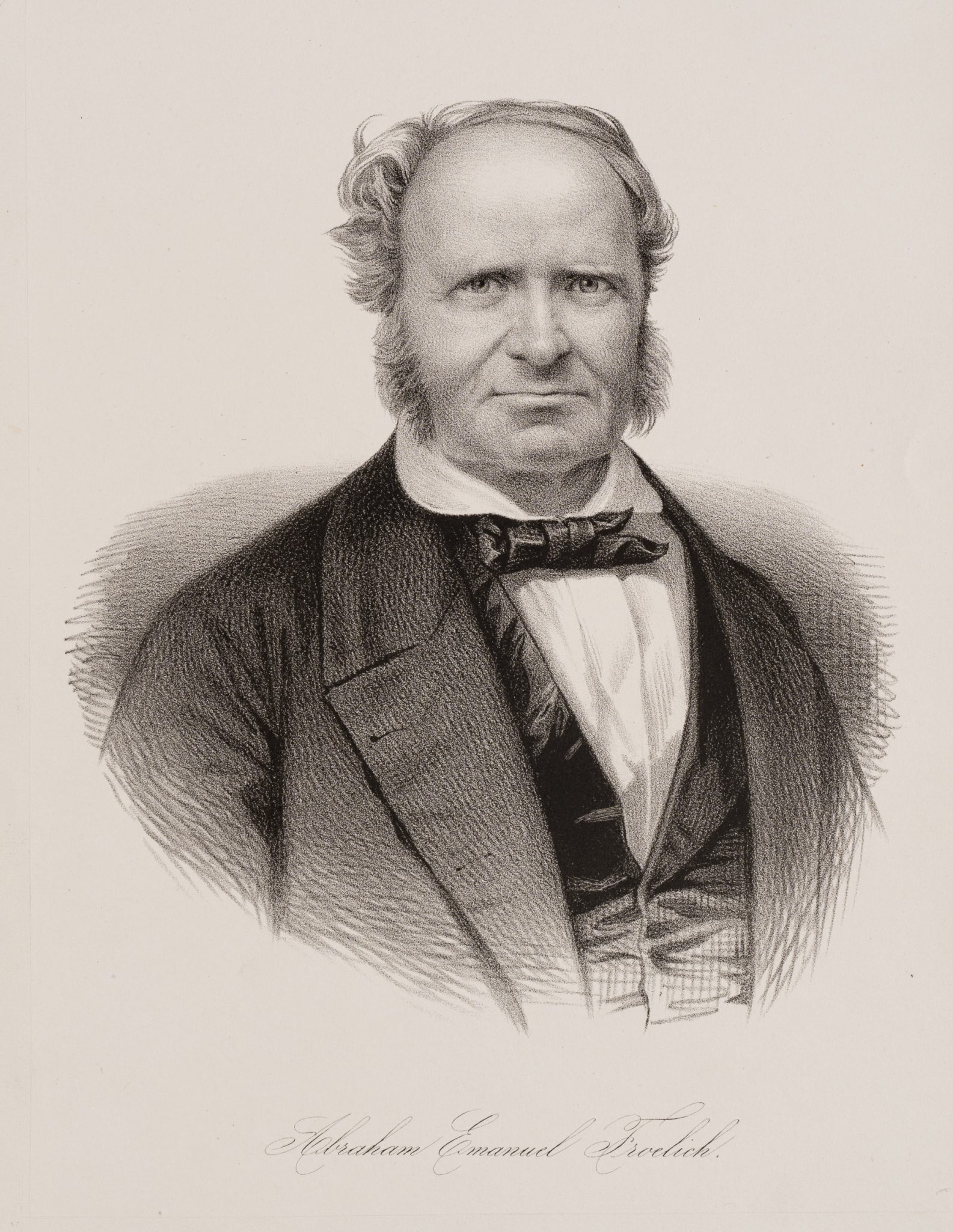 Portrait des Abraham Emanuel Fröhlich