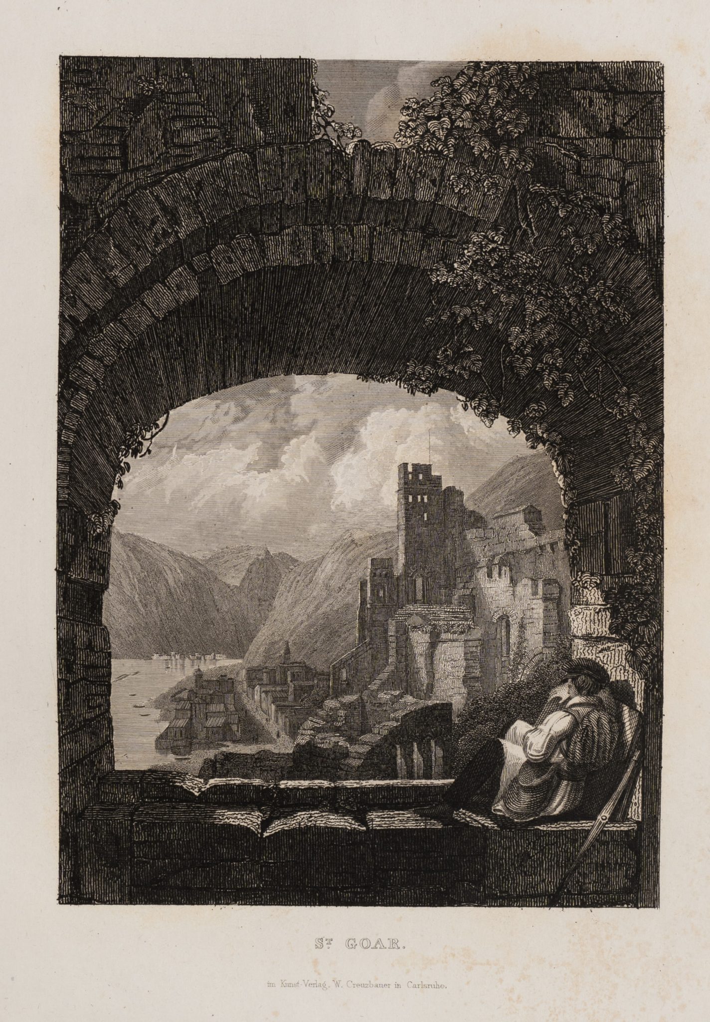 Blick von St. Goar auf den Rhein