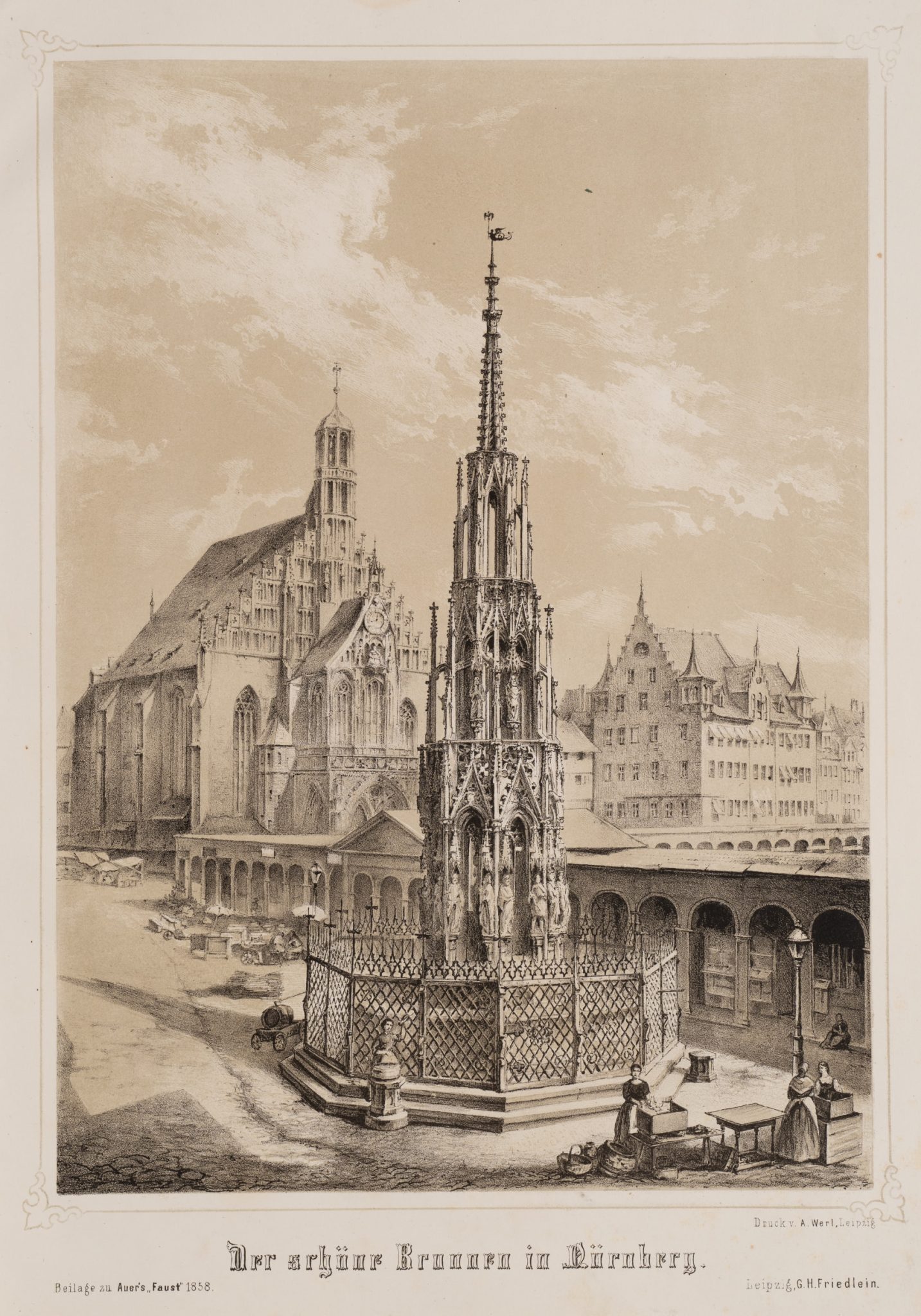 Schöner Brunnen in Nürnberg
