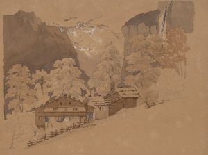 Ansicht von Lauterbrunnen. Schweizer Alpen