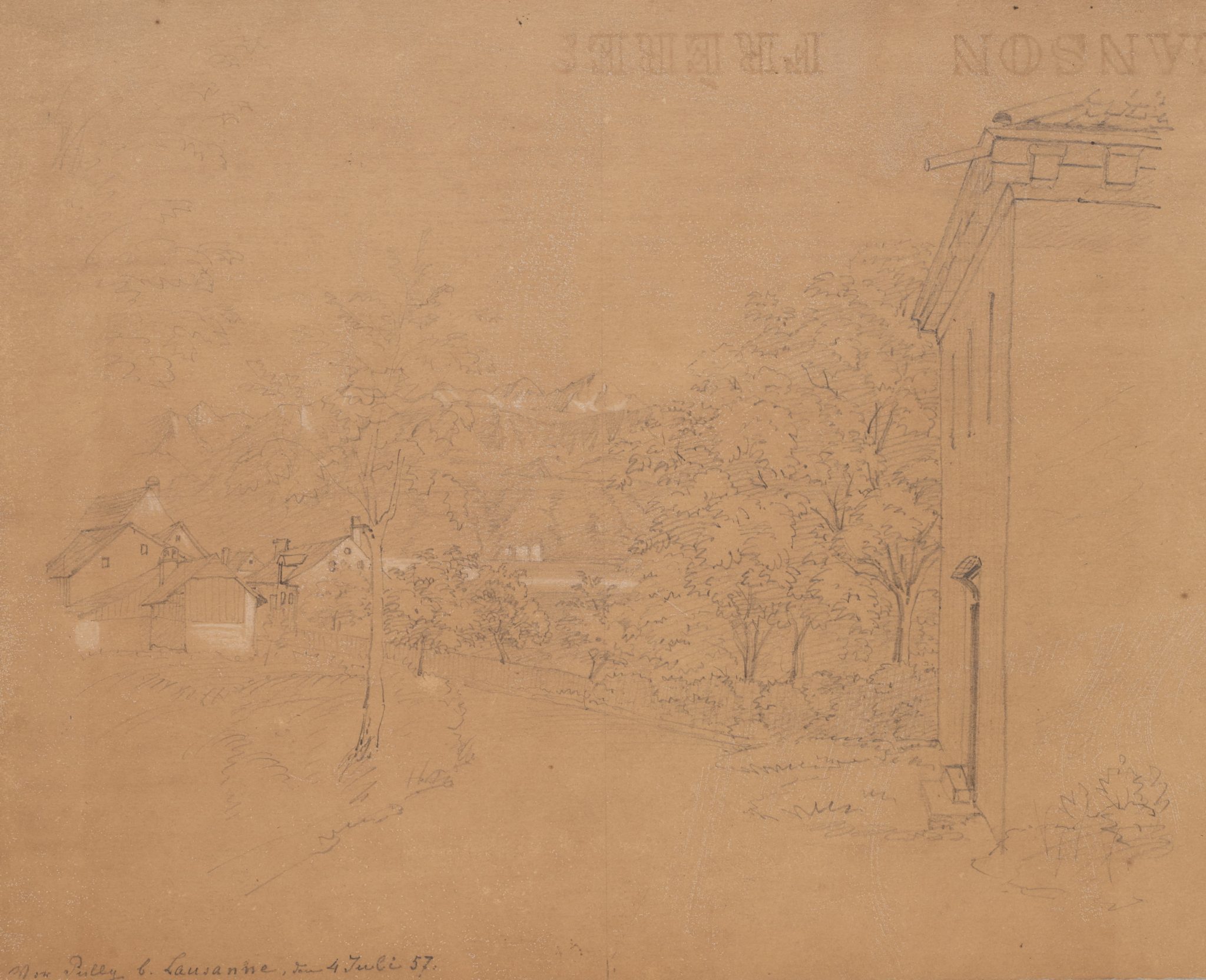 Ansicht von Pully, Lausanne