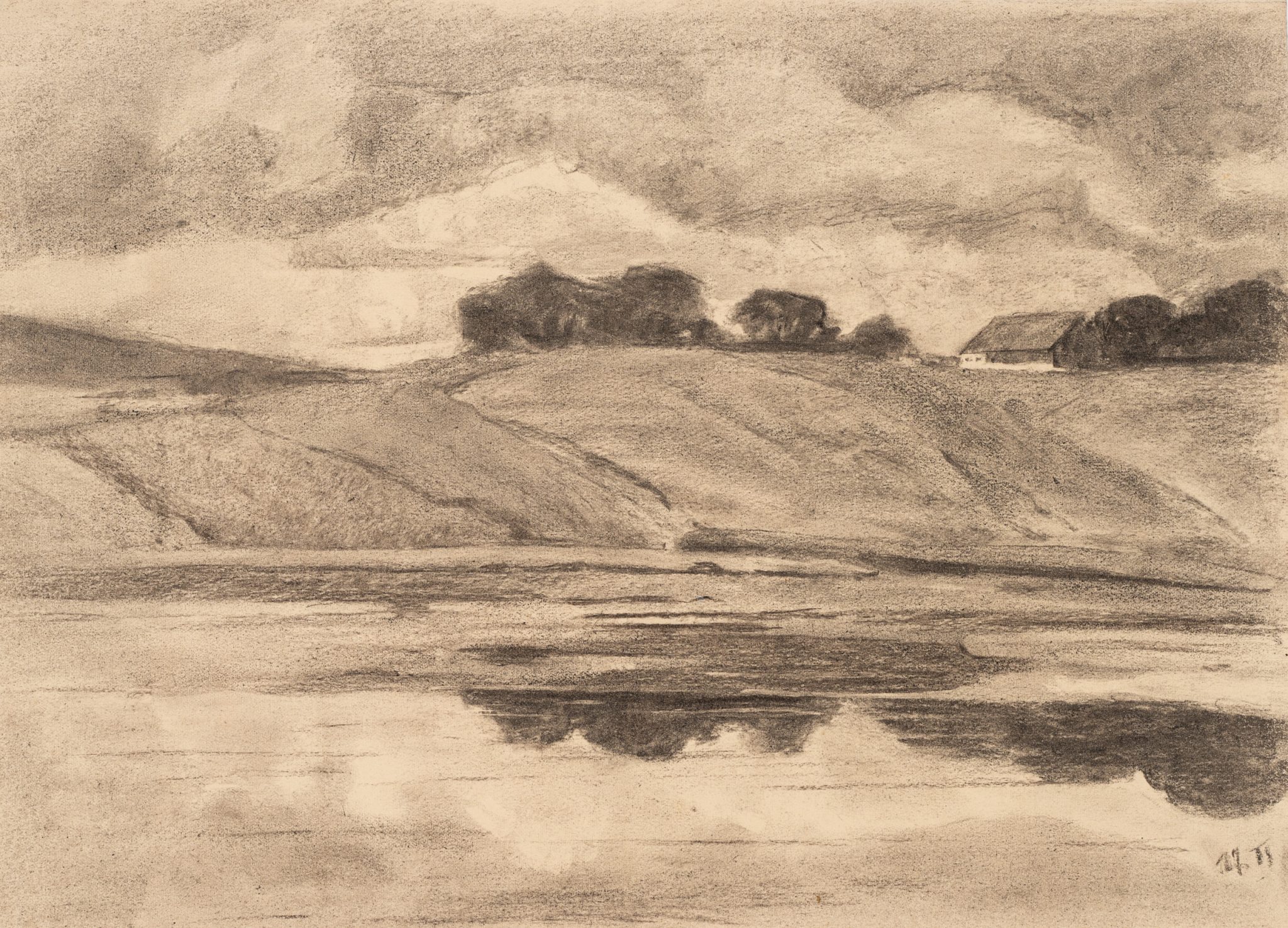 Landschaft mit Fluss