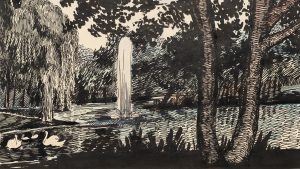 Fontäne im Park