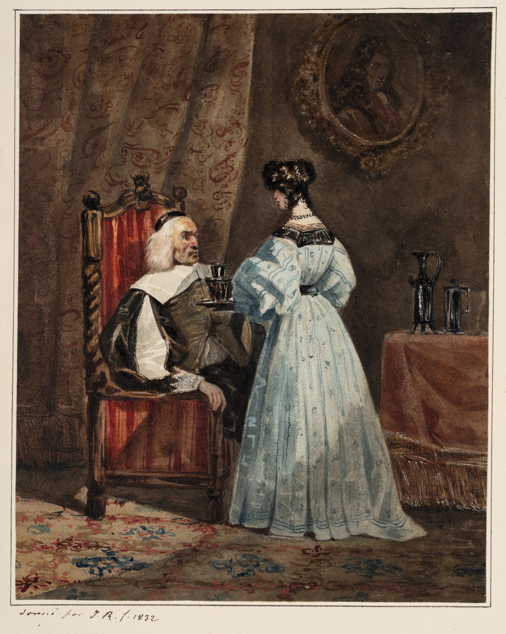 Adliger und junge Dame