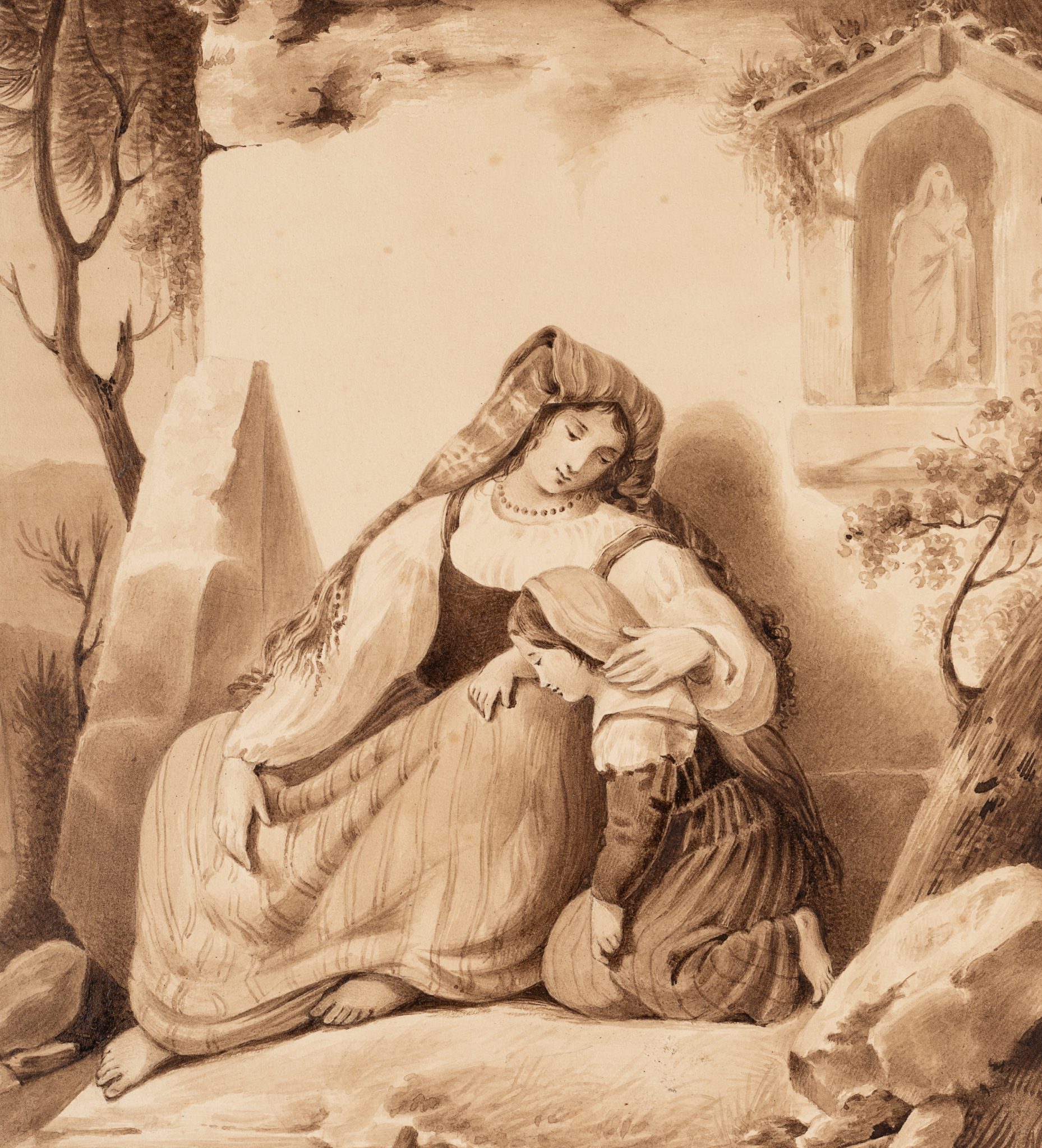 Mutter mit Tochter