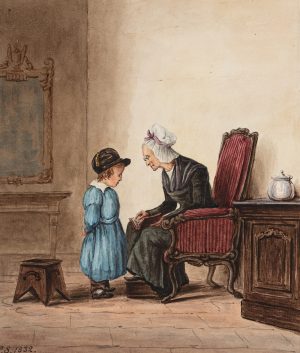 Großmutter beim Vorlesen