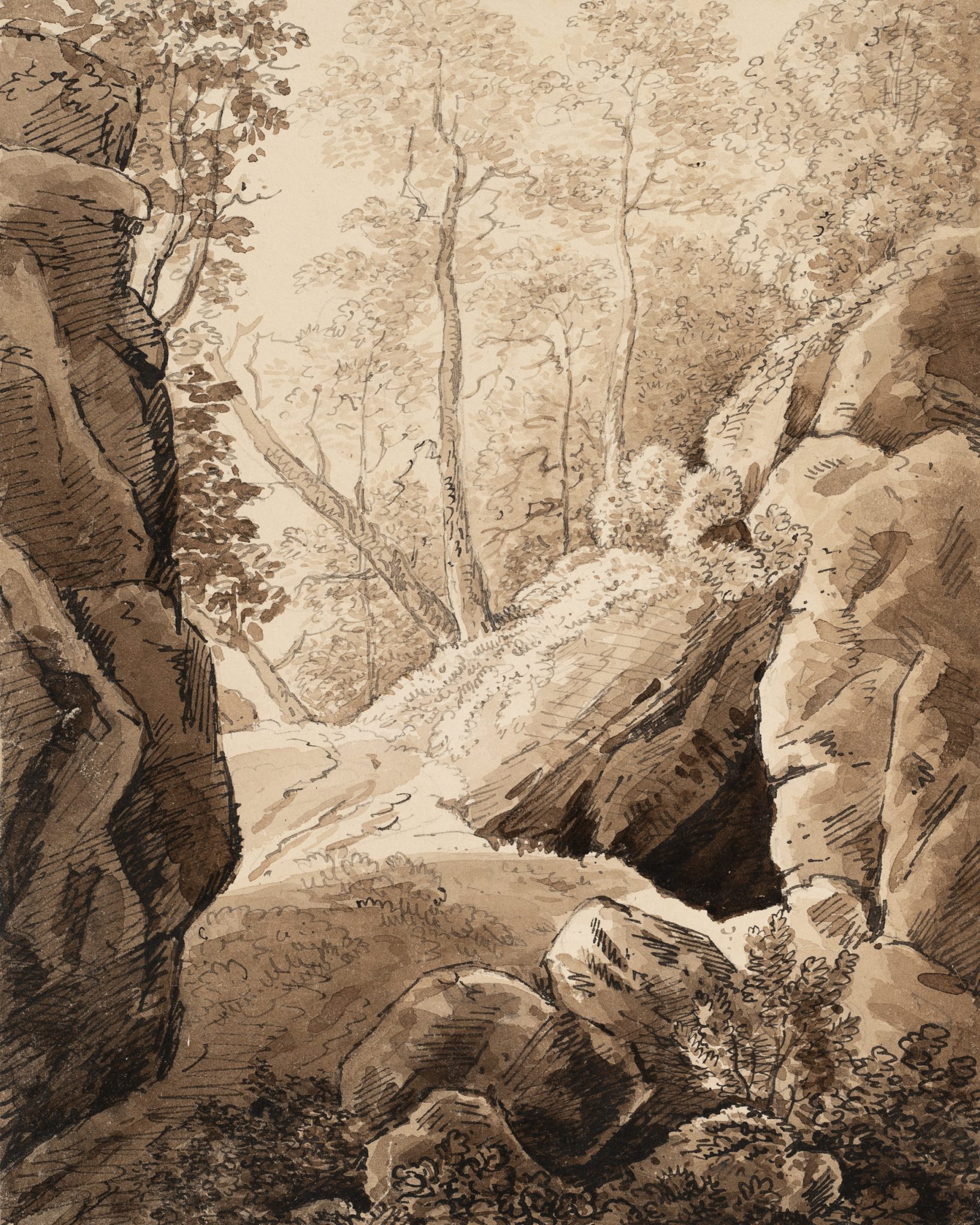 Felsgebilde im Wald bei Breitenbach