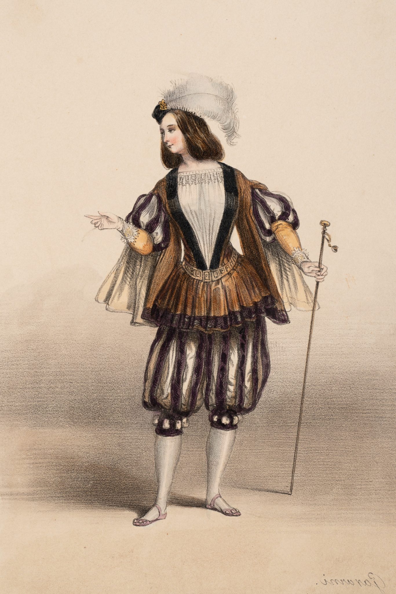 Frau in Kostüm