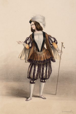 Frau in Kostüm