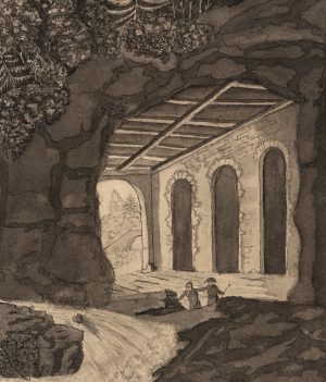 Gewölbe mit Wasserstrom