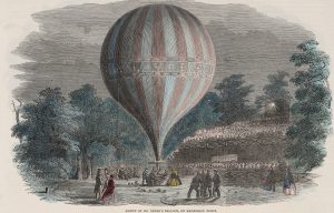Ballonfahrt bei Nacht